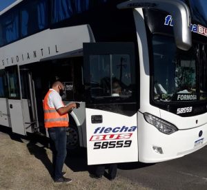 LA SECRETARIA DE TRANSPORTE REALIZA TAREAS DE CONTROL DE TRANSPORTE DE PASAJEROS