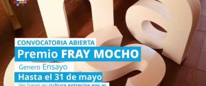 El gobierno provincial abre la convocatoria a ensayos para el Premio literario Fray Mocho