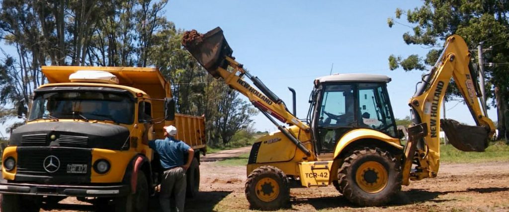 Trabajan en la conservación de caminos rurales en el norte de Entre ríos