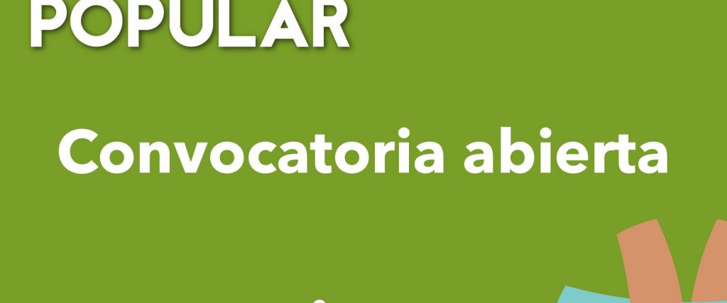 Se extiende hasta el 30 de abril la convocatoria para la presentación de proyectos al programa Poder Popular