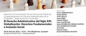 Se realizará este viernes un seminario de lanzamiento de carreras de posgrado en Derecho Administrativo