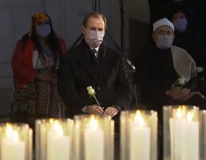 El Gobernador Bordet participó este domingo del homenaje a los fallecidos por el Covid