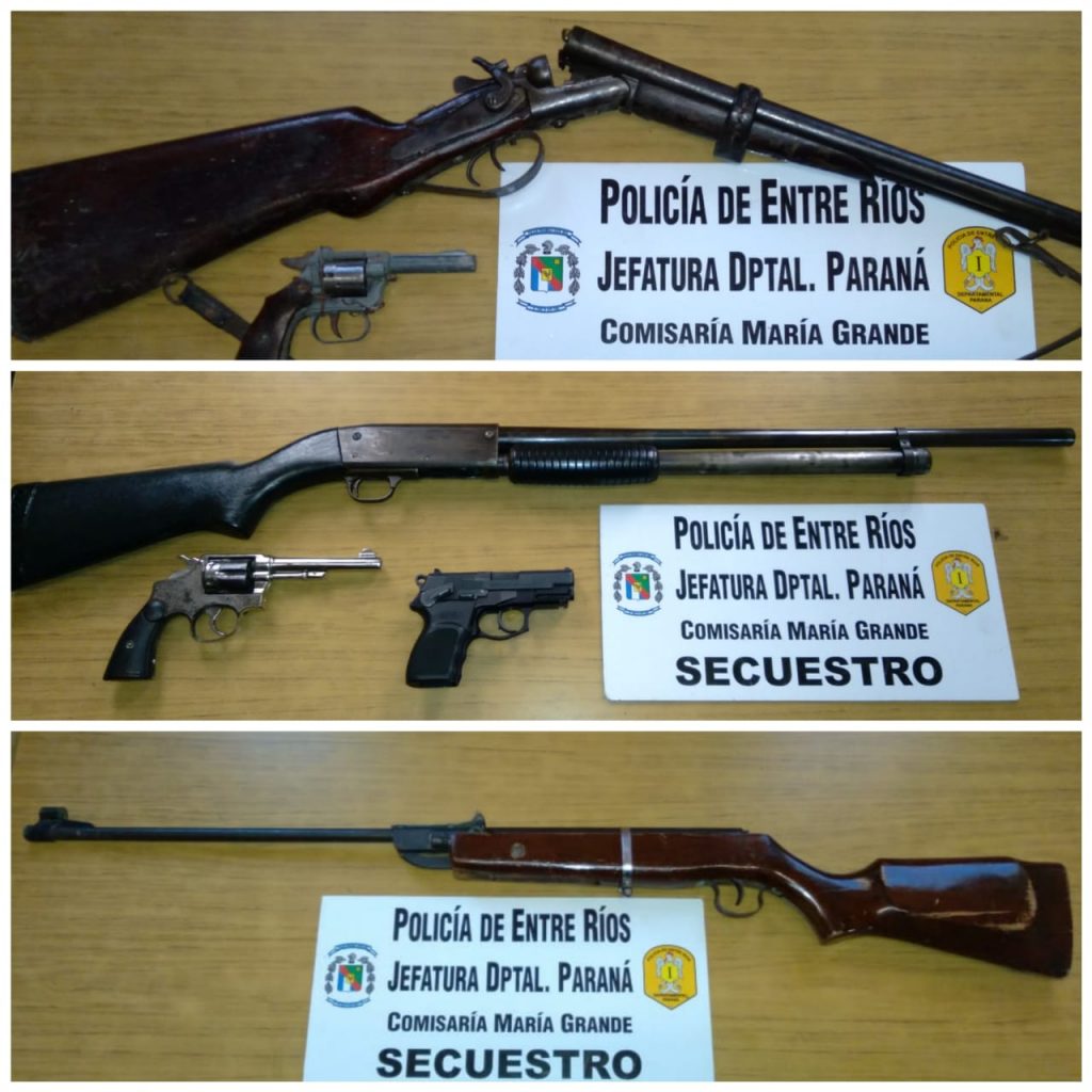 SE SECUESTRARON ARMAS DE FUEGO