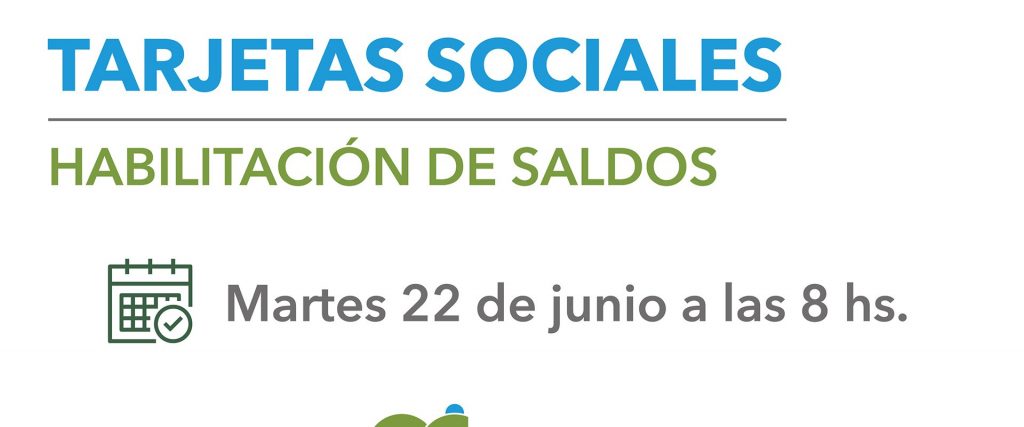 Este martes se acreditan las tarjetas sociales