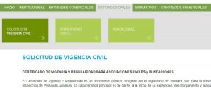 El Certificado de Vigencia para Asociaciones Civiles y Fundaciones se puede tramitar on line