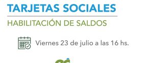 Este viernes se acreditan las tarjetas sociales