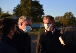 Los precandidatos del espacio Construir en Cambiemos visitaron Diamante y Oro Verde. Este viernes están en Paraná.