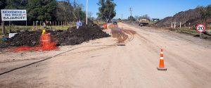 Avanzan los trabajos para la pavimentación del acceso a Ingeniero Sajaroff en el departamento Villaguay