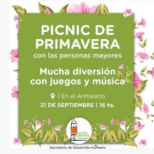 Pic Nic de Primavera con adultos mayores