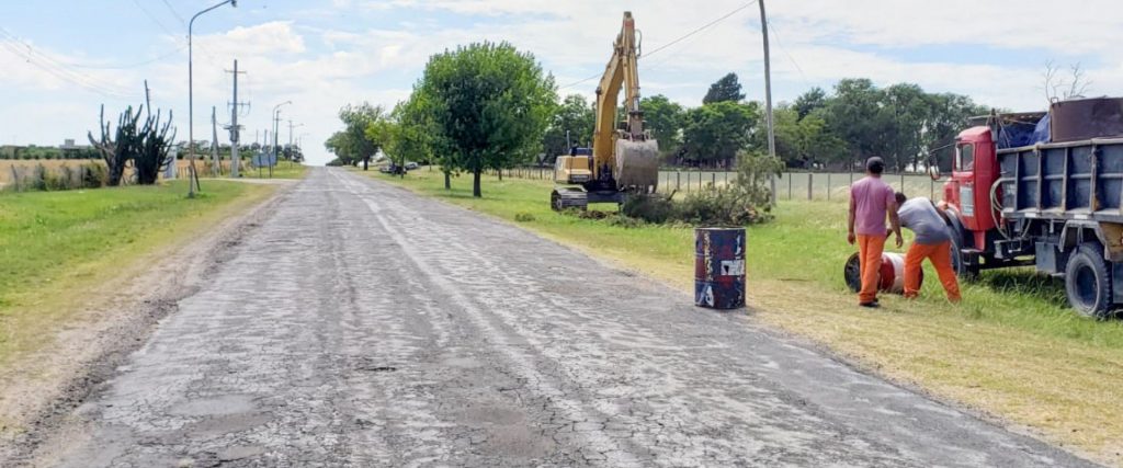 Se iniciaron los trabajos en el acceso a Aldea Protestante en el departamento Diamante