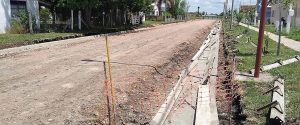 Finalizó la obra de cordón cuneta y badenes en Santa Anita