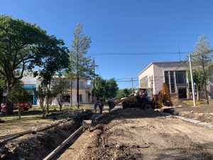Avanza las obras en Avenida Argentina