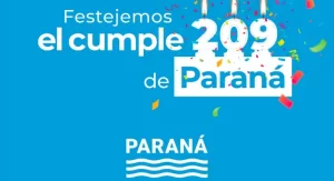 Paraná festejará un nuevo aniversario con una semana plena de actividades