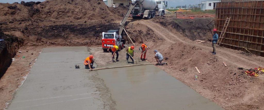 La planta de tratamiento de líquidos cloacales en El Potrero presenta más del 30 por ciento de avance