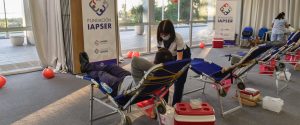 La Fundación Iapser se sumó al programa de Hemoterapia en una jornada de donación de sangre