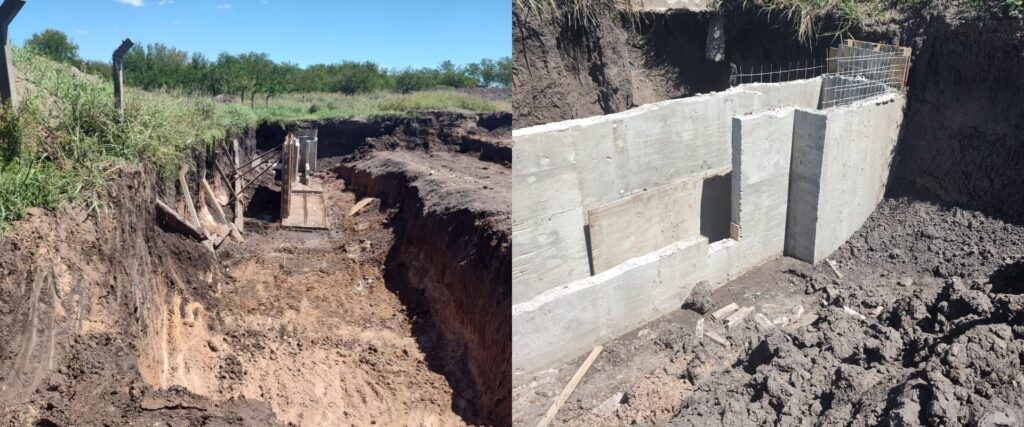 Continúan los trabajos de recuperación de lagunas de tratamiento en Colonia Avellaneda