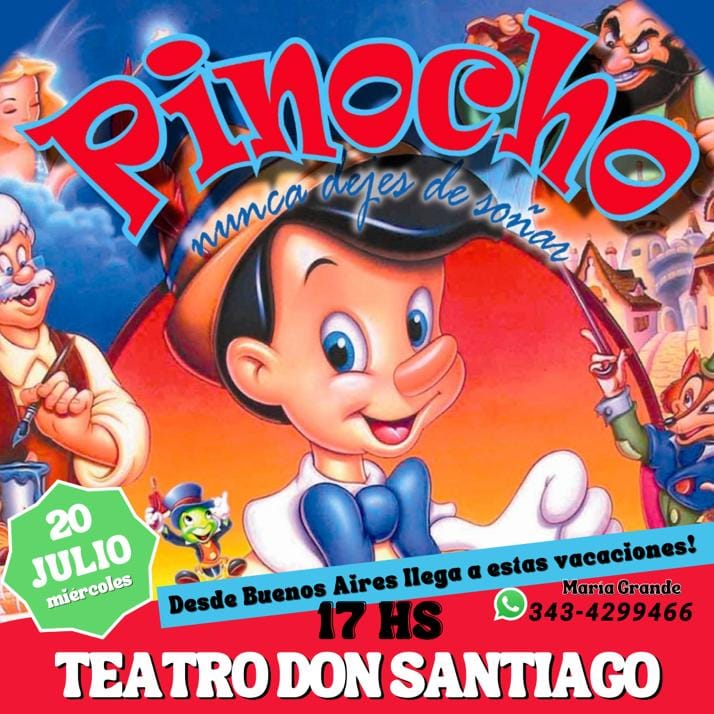 Vuelve el Teatro, con «Pinocho» a la Sala Don Santiago