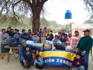 Entrega de donaciones mariagrandenses en la región del Cacho salteño