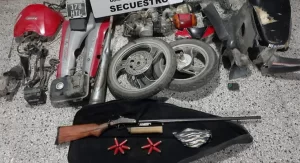 Encontraron desarmada una moto que había sido robada