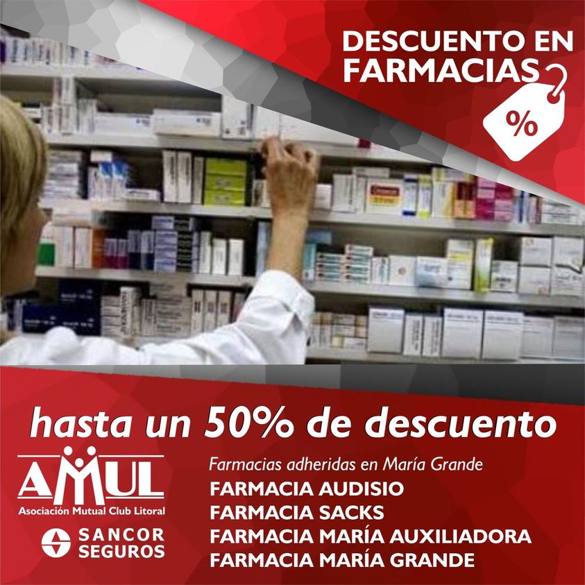 Convenio entre Amul y Sancor que permitira descuento en Farmacias