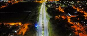 Instalan luminarias led en uno de los ingresos a Paraná