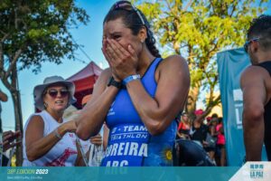 Judith Soreira primera en su categoria en el triatlón Internacional de La Paz