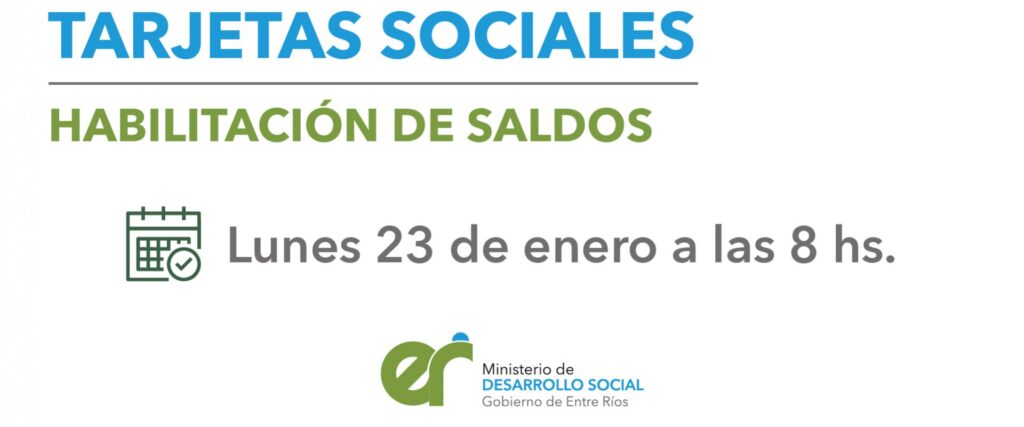 Habilitación de tarjetas sociales