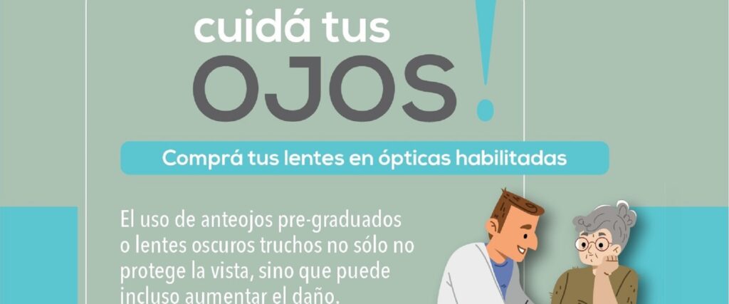 Recomiendan el cuidado de la salud ocular a través de la consulta a profesionales matriculados y ópticas habilitadas