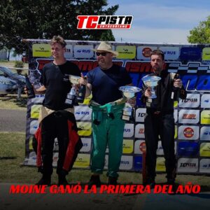 Mariano Moine ganó la primera carrera del año del TC Pista entrerriano