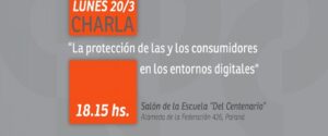 Charla sobre protección de consumidores en entornos digitales
