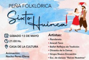 HASENKAMP – El ballet local «Sixto Huinca» realiza este sabado una gran peña.