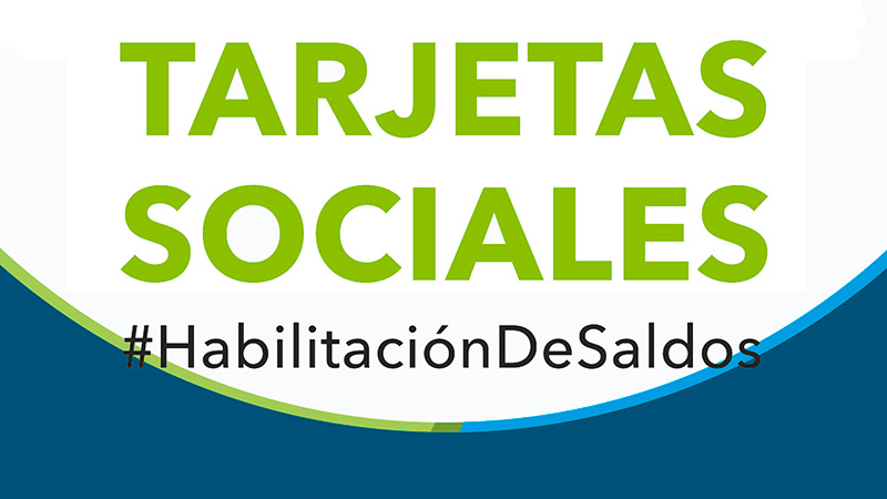 Este jueves se habilitarán las tarjetas sociales