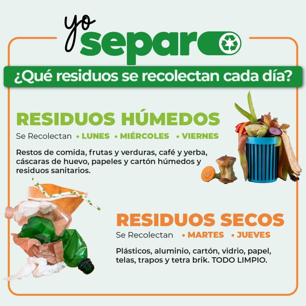 Se retoma la campaña municipal que propone la separación de residuos