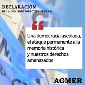 Declaración de AGMER – Comisión Directiva Central