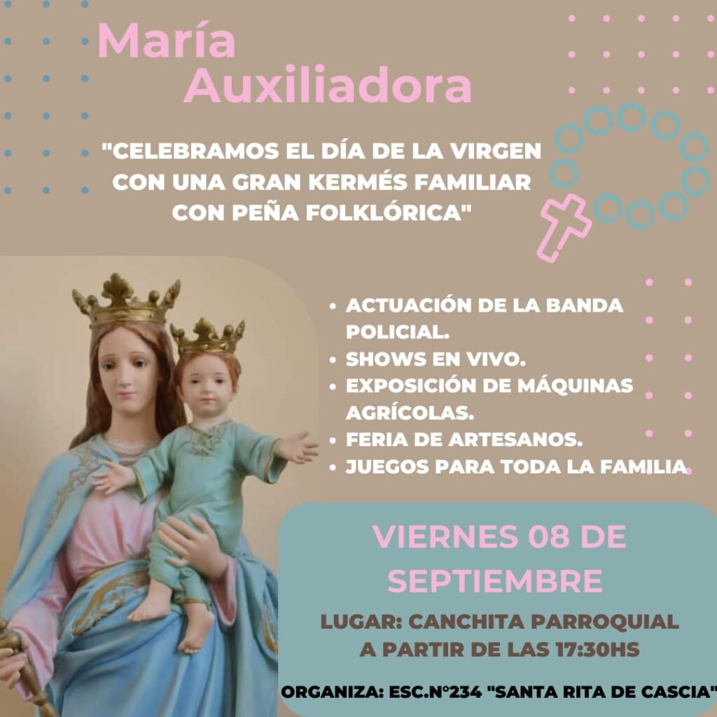 Fiesta Patronal con Misa, Procesión y Peña