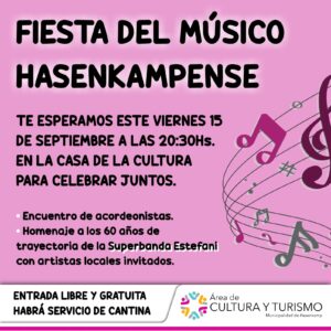 Hasenkamp celebra el día del músico local