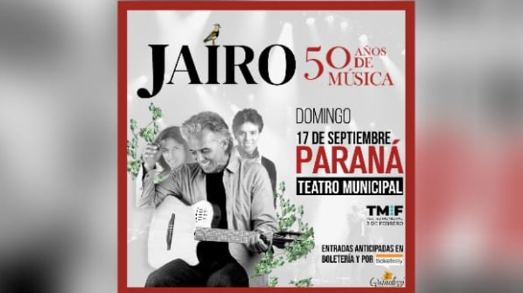 ESTE DOMINGO, JAIRO EN PARANÁ