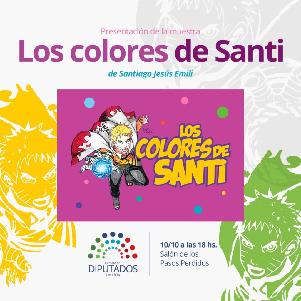 Se presentará la muestra Los Colores de Santi