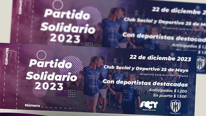 La Fundación Alguien Como Yo FQ organiza un partido de fútbol solidario – esta vez en Nogoyá