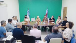 El Intendente Solari y otros  Presidentes Municipales se pusieron a disposición de la Intendenta Miraglio