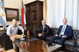 El presidente del STJ, Leonardo Portela se reunió con el gobernador Rogelio Frigerio