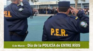 El gobierno municipal de Cerrito saluda a la Policía de Entre Ríos en su día