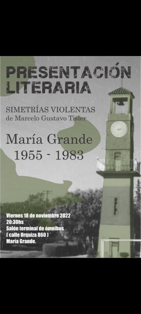 «Simestrias Violentas», el libro de Marcelo Tisler de interes legislativo