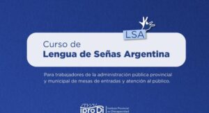 El Iprodi brindará un curso de Lengua de Señas Argentinas para trabajadores estatales y municipales