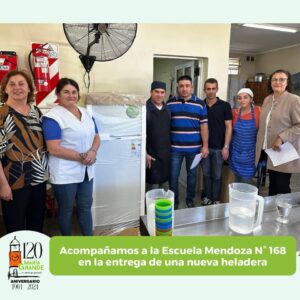 Entrega de heladera a Escuela 168 “Mendoza” JC