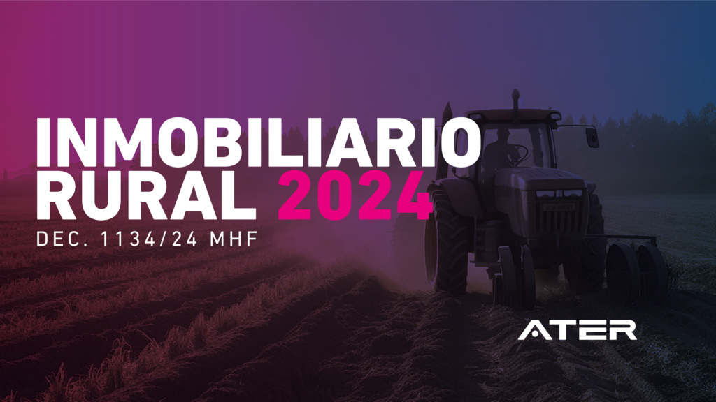 ATER informó la emisión y el destino del 50% del impuesto inmobiliario rural