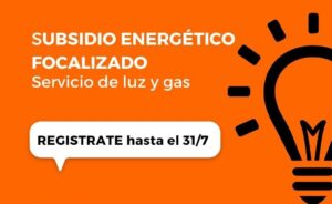 Se recuerda la obligatoriedad de inscribirse para ser beneficiario de los subsidios a la energía eléctrica y el gas