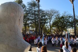 Dia de la Bandera en María Grande – Promesa de lealtad a la enseña Nacional