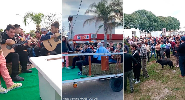 Con chamamé y al grito del sapukay, despidieron al cantante de Los Majestuosos