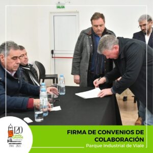 Firma de convenio de Vialidad Provincial , Municipios, Comunas y Juntas de Gobierno de la zona